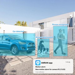 ANRAN 5MP Wireless PTZ Security Camera System Outdoor Audio Color Night Vision
