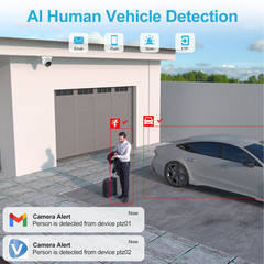 Anpviz 6MP Outdoor PoE PTZ IP Camera, 5X Optical Zoom, Human/Vehicle Detection
