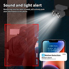 Dual Lens Outdoor Cameras 2.5K/5MP House Cameras Wired Plug-in | Wireless WiFi C