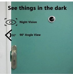 Visual Door Viewer. Memory Inside, Lcd Color Screen, Wide Vision Angle.