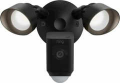 Ring Floodlight Cam Wired Plus Outdoor Wired Full HD Surveillance Camera – Black