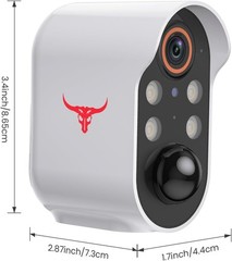 Rechargeable 1080p Wireless Camera with Night Vision & Cloud Storage Essentials