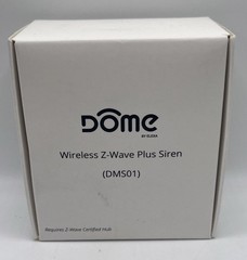 Dome Wireless Z-Wave Plus Siren ( DMS01 ) Works With Ring. SEALED FREE SHIPPING