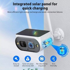 4MP Solar Wireless Security Camera System Outdoor 10CH NVR CCTV 5G/2.4G WiFi Pro
