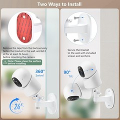 Adjustable Wall Mount Bracket for Eufy Indoor Cam E30 C210 C220 E220 Baby Monito