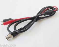 6set BNC Plug Male to Dual Alligator Test Clip Coaxial Cable 1M/3ft