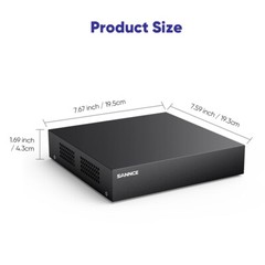 SANNCE 8CH 5IN1 1080P Video Recorder DVR for Home Security Camera 24/7 Recording