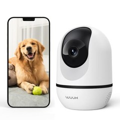 WUUK 4MP Indoor Security Camera Pan Tilt Cam for Baby Monitor Wi-Fi Home Secu…
