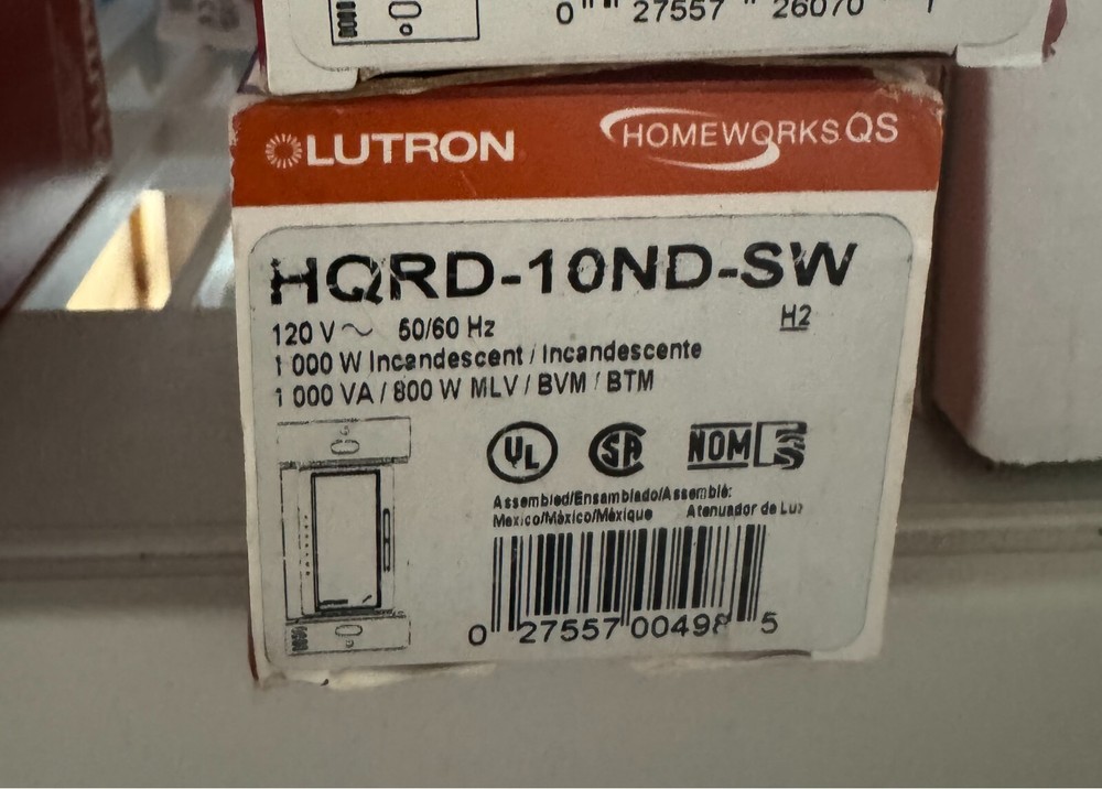 HomeWorks QS Designer RF Maestro Local Controls 1000W HQRD-10ND-SW – Brand New