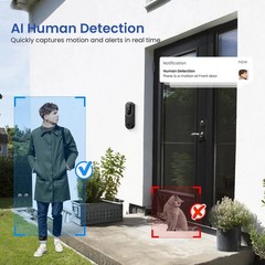 New Video Doorbell 1080p HD Camera WI-FI Night Vision Motion Detection Wireless