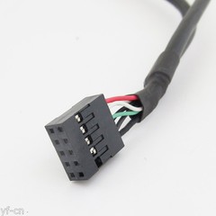 5pcs 50cm 2 Port USB A Female to Internal 2×5 way 9 Pin Header Adapter Cable