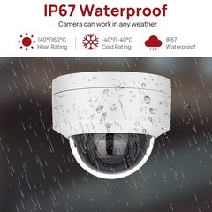 10pcs Vikylin 4k 8MP Dome PoE IP Camera Onvif Audio IR 30m Wired NDAA compliant