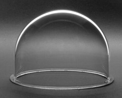 JMX 3.5 Inch Acrylic Indoor / Outdoor CCTV Replacement Clear Camera Dome Housing