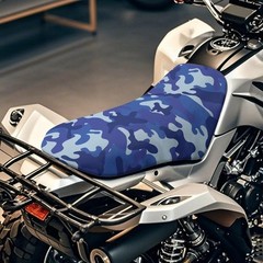 Universal Waterproof Navy Blue Camo ATV Seat Cover for Polaris Sportsman