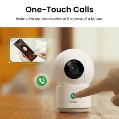 Aosu 3MP Security Camera Indoor No Subscription wifi cam Smart Motion Tracking