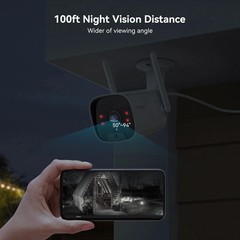 3MP WIFI Home IP Camera System color IR nightstand Plug and Play Outdoor