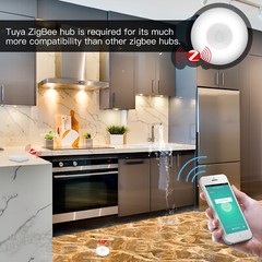 MOES Tuya ZigBee Smart Water Leakage Sensor Flood Overflow Detector Level Alarm