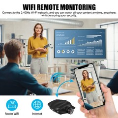 1080P Wifi Wireless Camera Mini Camcorder Video Night Vision Home Security Cam