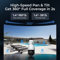 Reolink RLC-823S1 4K PoE Outdoor IP Camera PTZ Auto Tracking 24/7 Recording
