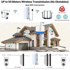 CAMCAMP Security Camera System Outdoor Wireless Audio Wifi Home CCTV 2K 10CH NVR