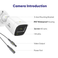 SANNCE 5IN1 8CH DVR 1080P Video CCTV Outdoor Camera Security System AI Motion 1T