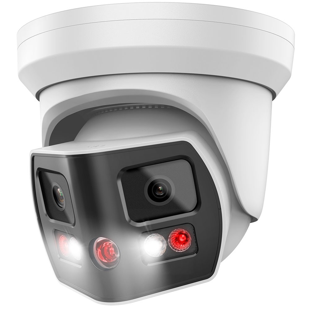 Vikylin 4K 8MP 180° Dual Lens POE IP Camera Full Color+IR Dual Light 2-Way Audio