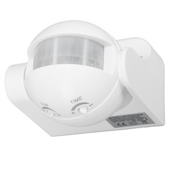 Wall Mounted PIR Motion Sensor Dusk To Dawn For LED Light (White)