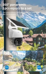 Solar Battery Powered Wireless WiFi Outdoor Pan/Tilt Home Security Camera System