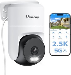 300° Pan Wireless Outdoor Security Camera, No Subscription Free 7-Day Cloud/S…