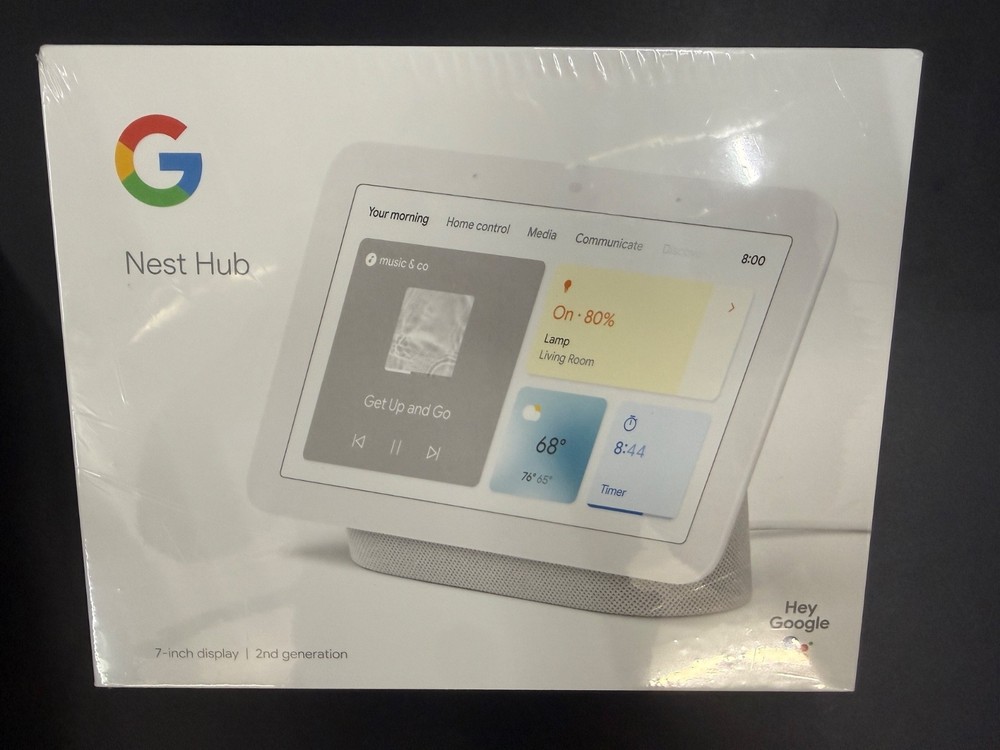 Google Nest Hub (2nd Gen.) Smart Display – Chalk (GA01331-US)