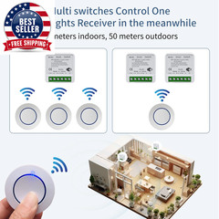 Smart Wifi Switch Tuya 433Mhz Wireless Remote Control Light Switch Relay Control