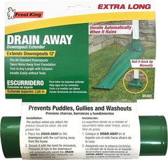 12-Foot Green Plastic Drain Away Downspout Extender – Perfect Fit Every Time