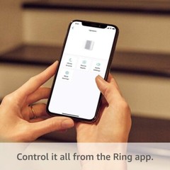 RING Floodlight Cam Wired plus with Motion-Activated 1080P HD Video White (2021)