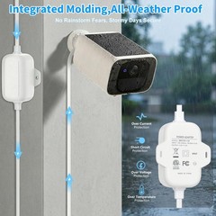 Outdoor Power Adapter 20FT 5V 2A for eufy Security SoloCam S220/S340/S4/E30/E42