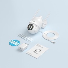ARCCTV Wireless Security Camera System Pan/Tilt WiFi Camera Outdoor Night Vision