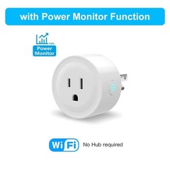 Tuya WiFi Smart Plug 20A with Power Monitor US Outlet Timer Work With Alexa