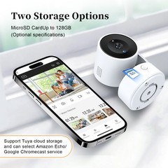 32GB Mini Surveillance Camera Motion Activated Tuya Smart Home Pan Tilt 360° Cam
