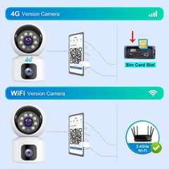 Smart wifi camera with human detection two way audio wireless model SQ001-L
