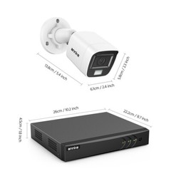 ANNKE 8CH 5MP Lite 5IN1 DVR 1080P CCTV Security Camera System Outdoor AI Alerts