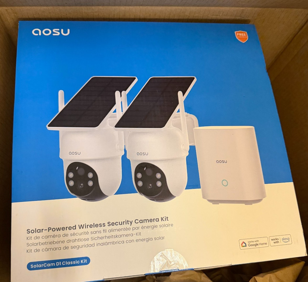 aosu Security Cameras Outdoor Wireless, 2 Cam-Kit, No Subscription