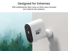 AOSU 5MP Solar Security Cameras Outdoor Wireless,Home Security System 4-Cam Kit