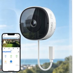 Wansview Window Camera – Replaces Outdoor Cam | 2.4/5G Wi-Fi | 2K Resolution