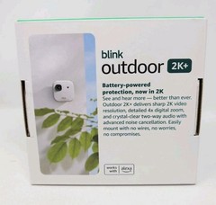NEW: Blink Outdoor 2K+ Wireless Security Cameras 3 Camera System (White) SEALED