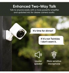 Lot Of 2 Cam v4 Wi-Fi 2.5K QHD Plug-In Smart Security Camera Night Vision A3