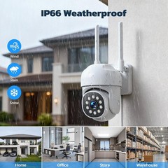 CAMCAMP 10CH 4K NVR 500GB HDD Outdoor Wireless Security Camera System WIFI 1080P