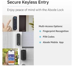 Abode Lock & Keypad: Smart Lock W/Keyless Entry, Finger Print Or App, Wifi Conne