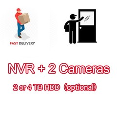 Vikylin 8CH 8POE NVR Kit Security Camera System 4K 8MP IR IP Camera with MIC Lot