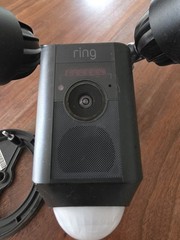 Ring Floodlight Cam Wired Plus Outdoor Wired Full HD Surveillance Camera – Black