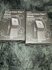 Lot Of Two Wyze Cam Pan v3 Indoor/Outdoor IP65 1080P 360° Pan/Tilt/Zoom Wi-Fi