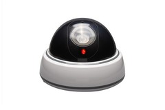 SABRE HS-FSCD Fake Security Camera Dome Style Decoy with Flashing Red LED Light